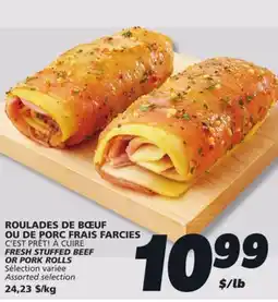 IGA FRESH STUFFED BEEF OR PORK ROLLS offer