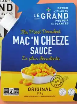 IGA LE GRAND MAC'N CHEESE SAUCE offer