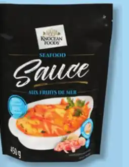 IGA KNOCEAN FOODS FROZEN SEAFOOD SAUCE offer