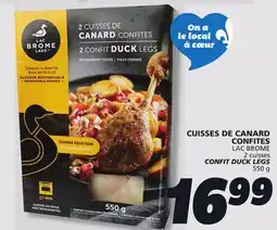 IGA LAC BROME 2 cuisses CONFIT DUCK LEGS offer