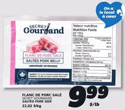 IGA SECRET GOURMAND SALTED PORK SIDE offer
