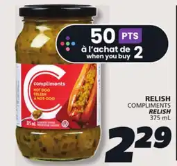IGA COMPLIMENTS RELISH offer