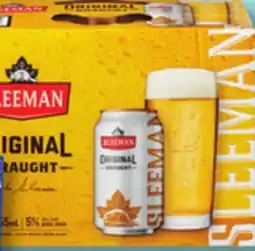 IGA SLEEMAN ORIGINAL DRAUGHT BEER offer