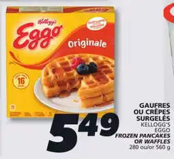 IGA KELLOGG'S EGGO FROZEN PANCAKES OR WAFFLES offer