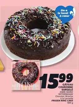 IGA ANNE-MARIE WITHENSHAW FROZEN RING CAKE offer