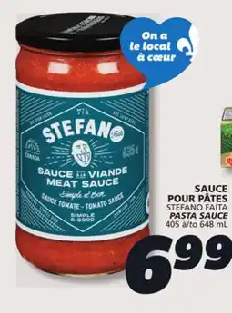 IGA STEFANO FAITA PASTA SAUCE offer