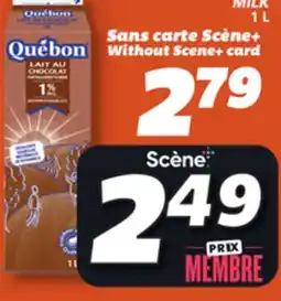 IGA QUÉBON OR SEALTEST CHOCOLATE MILK offer