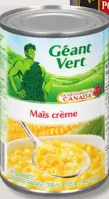 IGA GÉANT VERT VEGETABLES OR TENDER PEAS offer