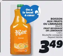 IGA FRUITÉ FRUIT BEVERAGE OR LEMONADE offer