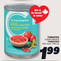 IGA COMPLIMENTS TOMATOES offer