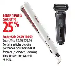 Canadian Tire Conair Selected Grooming Aids for Men and Women offer