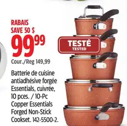 Canadian Tire 10-Pc Copper Essentials Forged Non-Stick Cookset offer