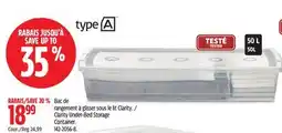 Canadian Tire Type A Clarity Under-Bed Storage Container offer