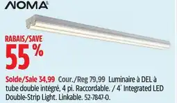 Canadian Tire 4´ Integrated LED Double-Strip Light offer