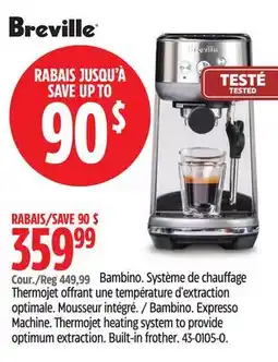Canadian Tire Bambino. Expresso Machine offer