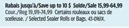 Canadian Tire Selected Sealer Rolls or Bags offer