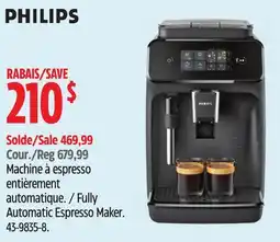 Canadian Tire Phillips Fully Automatic Espresso Maker offer