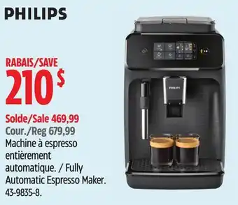 Canadian Tire Phillips Fully Automatic Espresso Maker offer