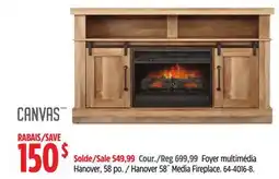 Canadian Tire Hanover 58˝ Media Fireplace offer