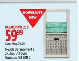 Canadian Tire Canvas 2-Cube Organizer offer