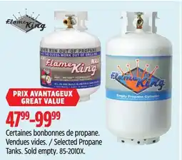 Canadian Tire Selected Propane Tanks offer