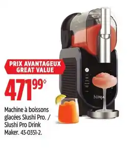Canadian Tire Ninja Slushi Pro Drink Maker offer