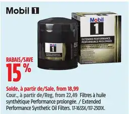 Canadian Tire Extended Performance Synthetic Oil Filters offer