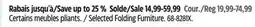 Canadian Tire For Living Selected Folding Furniture offer