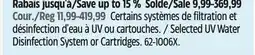 Canadian Tire Rainfresh UV Water Disinfection System or Cartridges offer
