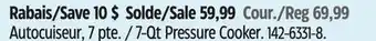 Canadian Tire 7-Qt Pressure Cooker offer