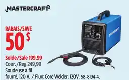 Canadian Tire Mastercraft Flux Core Welder, 120V offer