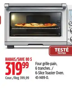 Canadian Tire Breville 6-Slice Toaster Oven offer