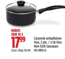 Canadian Tire T-Fal 2-Qt Viva Non-Stick Saucepan offer