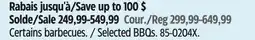 Canadian Tire Selected BBQs offer