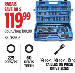 Canadian Tire Mastercraft General Use Socket Set offer