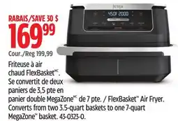 Canadian Tire Ninja FlexBasket Air Fryer offer