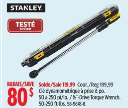 Canadian Tire Stanley 1⁄2˝-Drive Torque Wrench offer