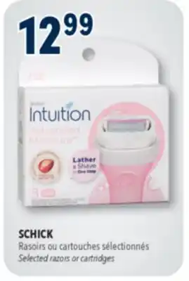 Familiprix Schick Intuition Advanced Moisture razor blade cartridges 3un offer