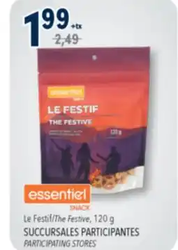 Familiprix Essentiel Snack the festive 120g offer
