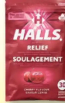 Familiprix Halls Mentho-Lyptus cherry flavour cough drops 30un offer