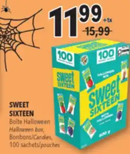 Familiprix SWEET SIXTEEN, Halloween box, Candies, 100 sachets offer