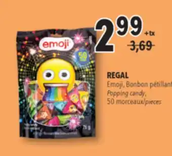 Familiprix REGAL Emoji Popping candy offer