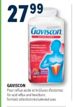 Familiprix GAVISCON For acid reflux and heartburn selected sizes offer