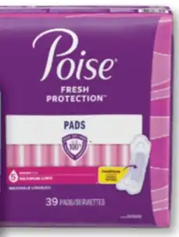 Familiprix Poise long length maximum absorbency pads 39un offer