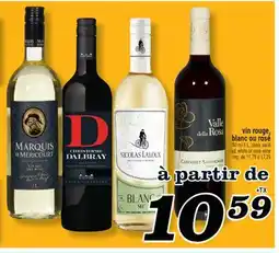 Marché Richelieu VIN ROUGE, BLANC OU ROSÉ | RED, WHITE OR ROSÉ WINE offer