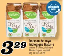 Marché Richelieu BOISSON DE SOYA BIOLOGIQUE NATUR‑A | NATUR-A ORGANIC SOY DRINK offer