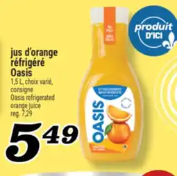 Marché Richelieu JUS D'ORANGE RÉFRIGÉRÉ OASIS | OASIS REFRIGERATED ORANGE JUICE offer
