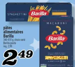 Marché Richelieu PÂTES ALIMENTAIRES BARILLA | BARILLA PASTA offer