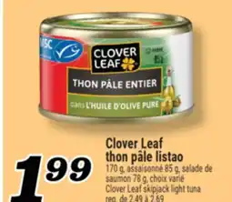 Marché Richelieu Clover Leaf thon pâle listao | Clover Leaf skipjack light tuna offer