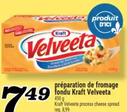 Marché Richelieu PRÉPARATION DE FROMAGE FONDU KRAFT VELVEETA | KRAFT VELVEETA PROCESS CHEESE SPREAD offer